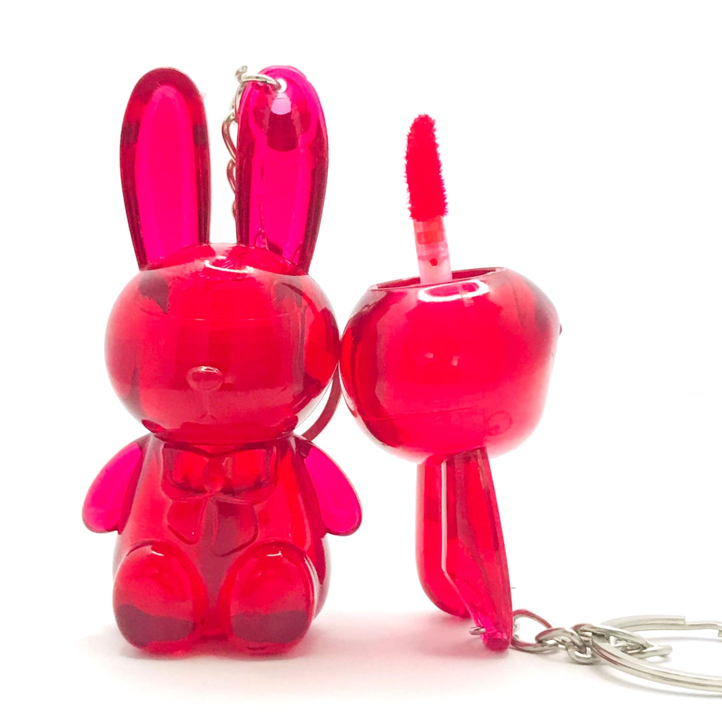 Cute Bunny Lip Tint Keychain – Portable Glossy Lip Tint with Adorable Bunny Design
