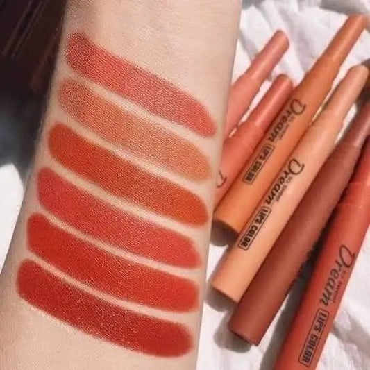 6-in-1 Matte Nude Lipsticks