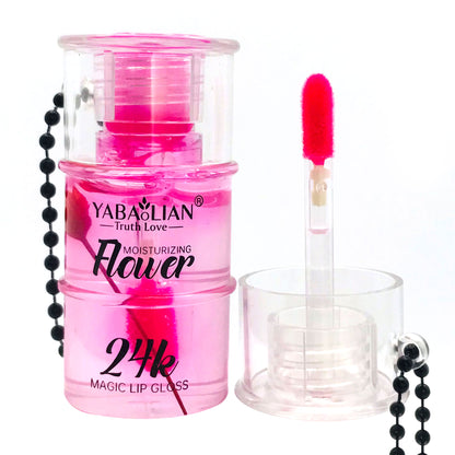24K Flower Lip Gloss – Magic Moisturizing Shine