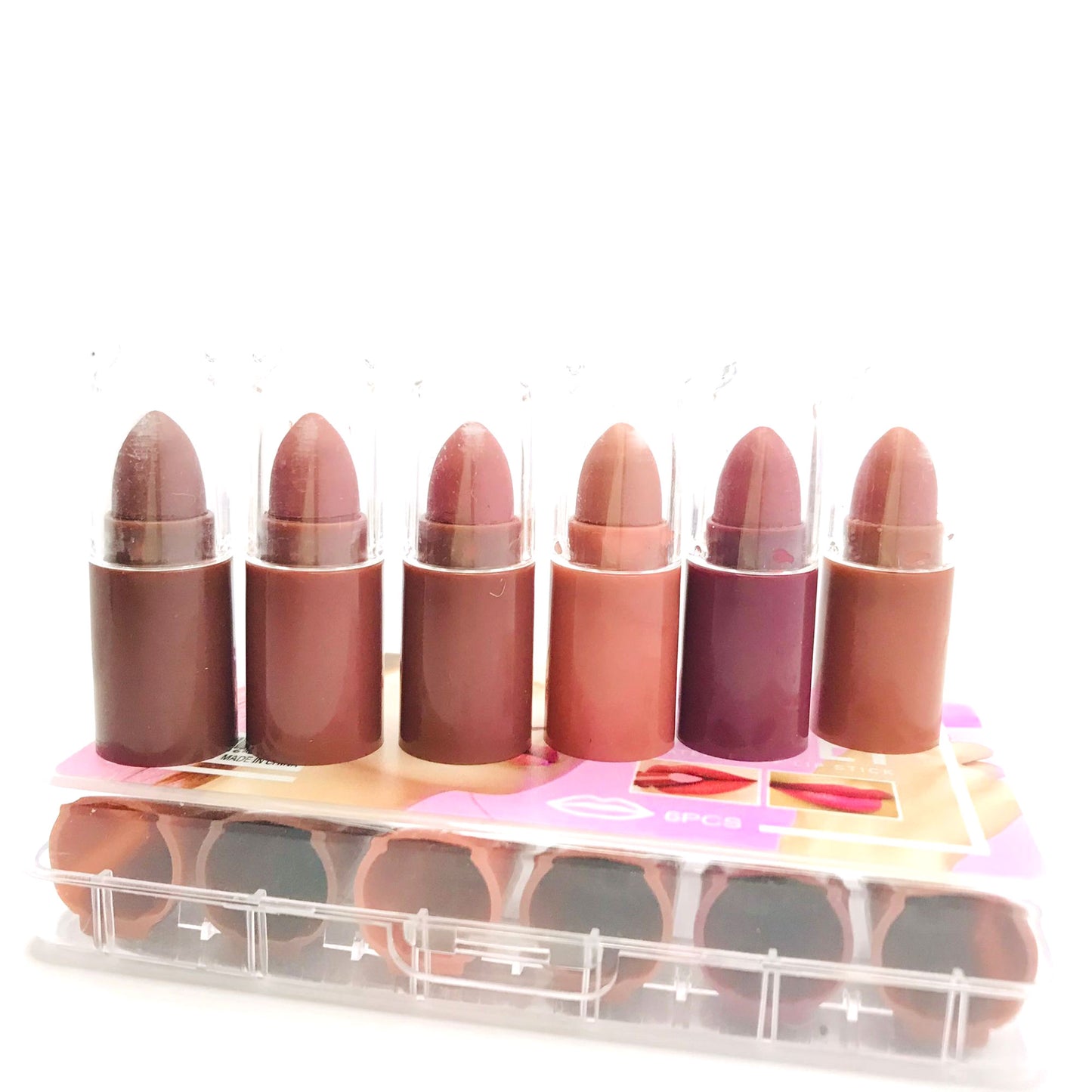 Matte Velvet Lipstick Set – 6 Shades