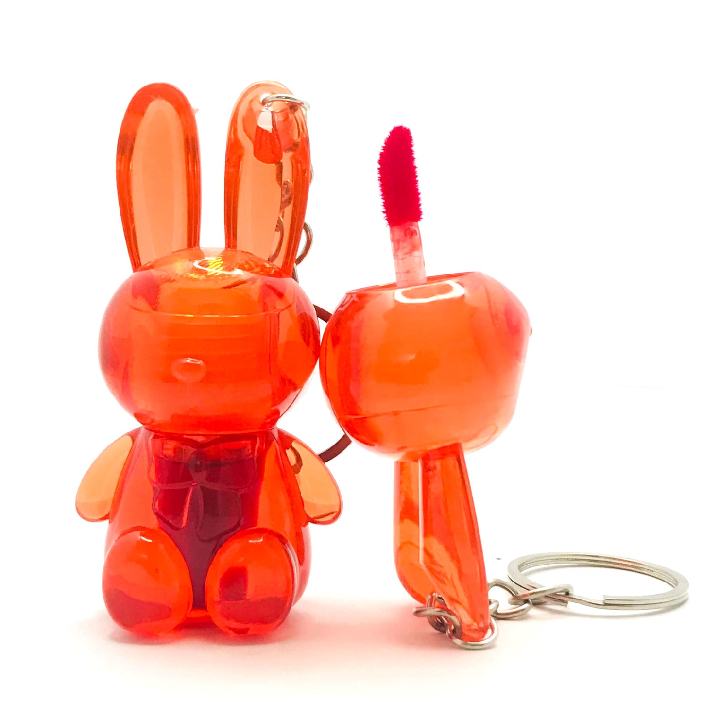 Cute Bunny Lip Tint Keychain – Portable Glossy Lip Tint with Adorable Bunny Design