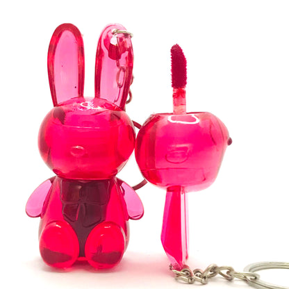 Cute Bunny Lip Tint Keychain – Portable Glossy Lip Tint with Adorable Bunny Design