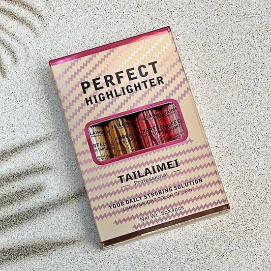 TAILAIMEI Perfect Highlighter Set – Professional Liquid Glow Highlighter | Bright, Long-Lasting Radiance for Face & Body