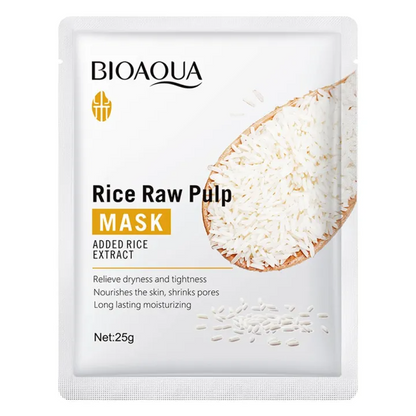 BIOAQUA Rice Raw Pulp Brightening & Moisturizing Face Sheet Mask